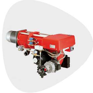 Two-stage dual fuel burner